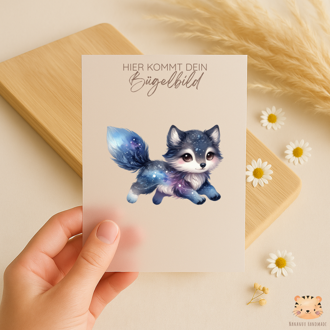 Bügelbild: Galactic Wolves