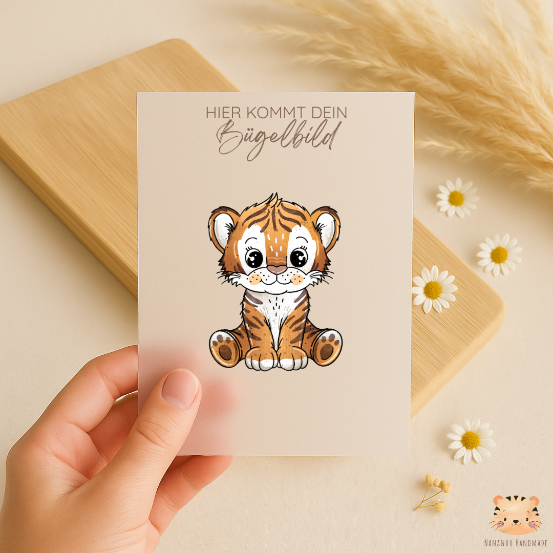 Bügelbild: Tigerchen