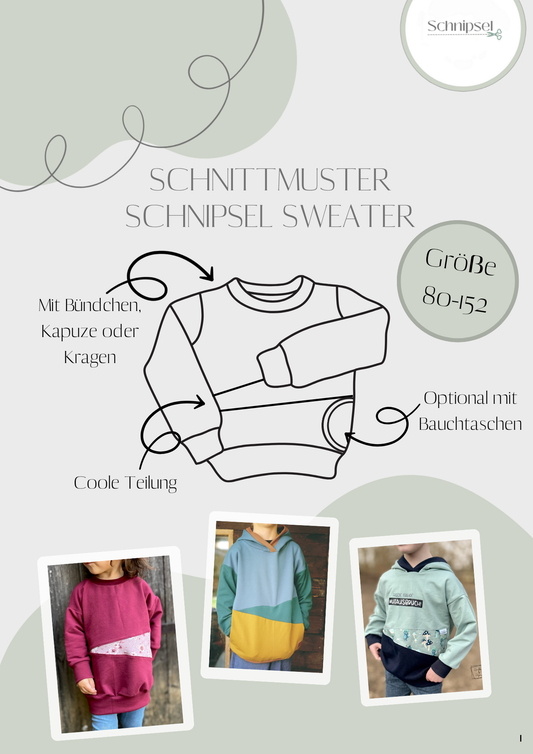 Schnipsel Sweater 80-152