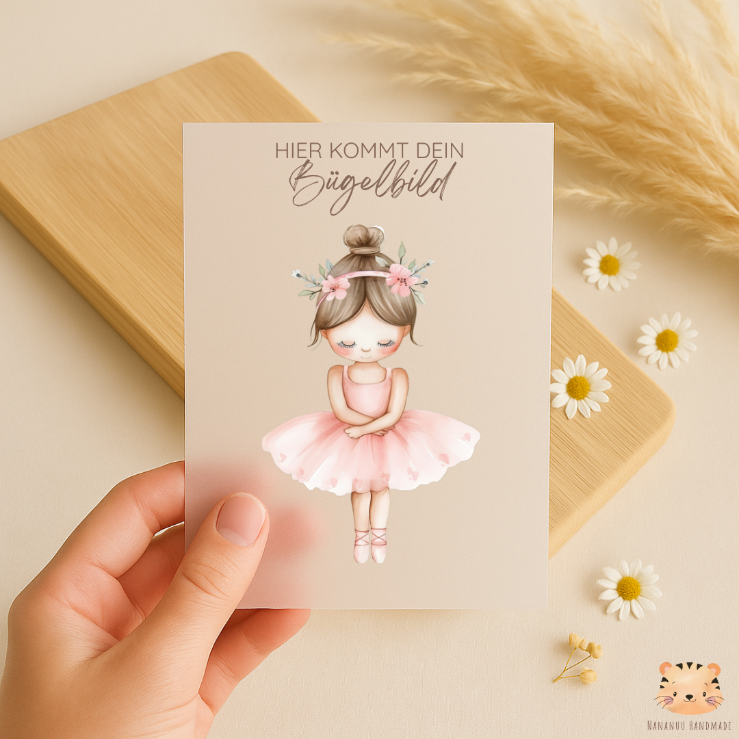 Vorbestellung: Bügelbild Ballerinas