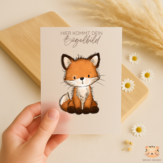 Vorbestellung: Bügelbild Schnuffelfuchs