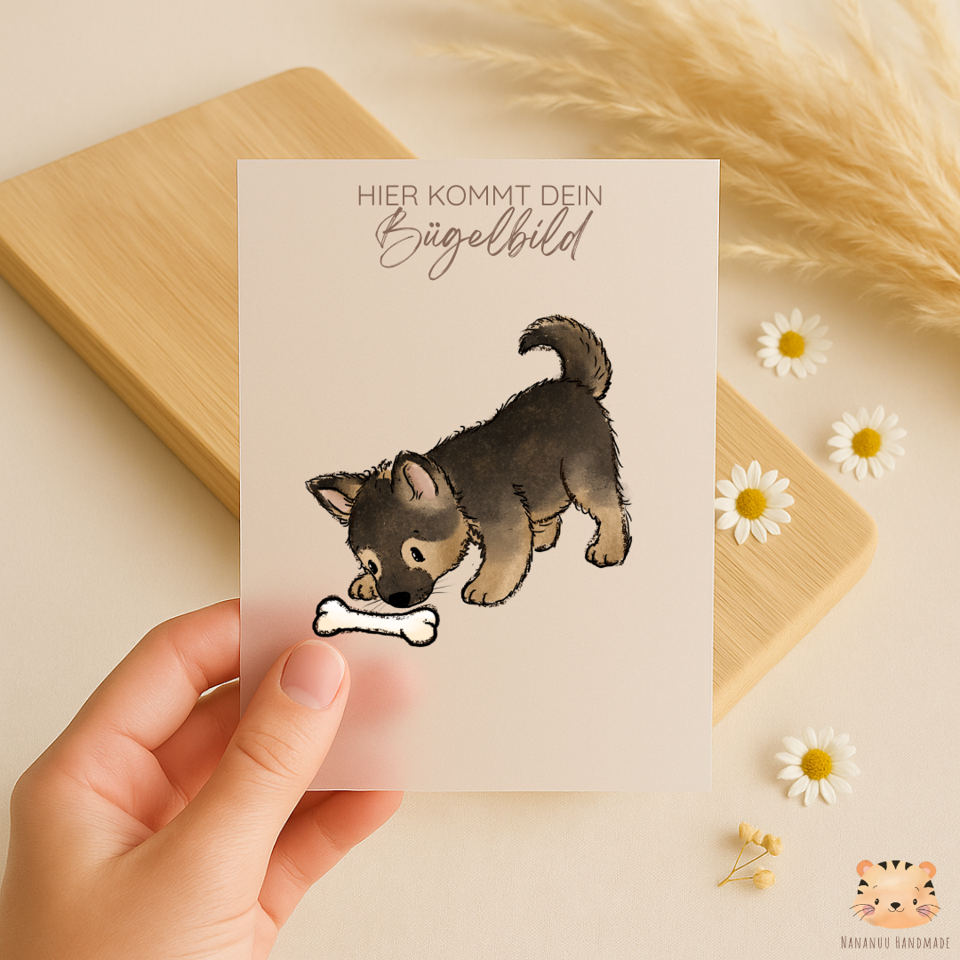 Bügelbild Schäferhund Adonis