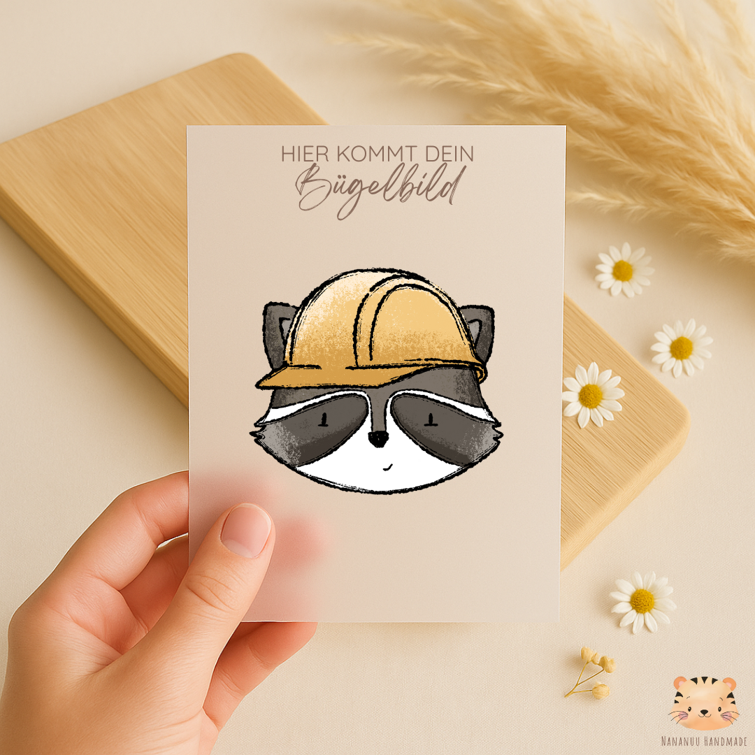 Bügelbild: Baustellenleitung