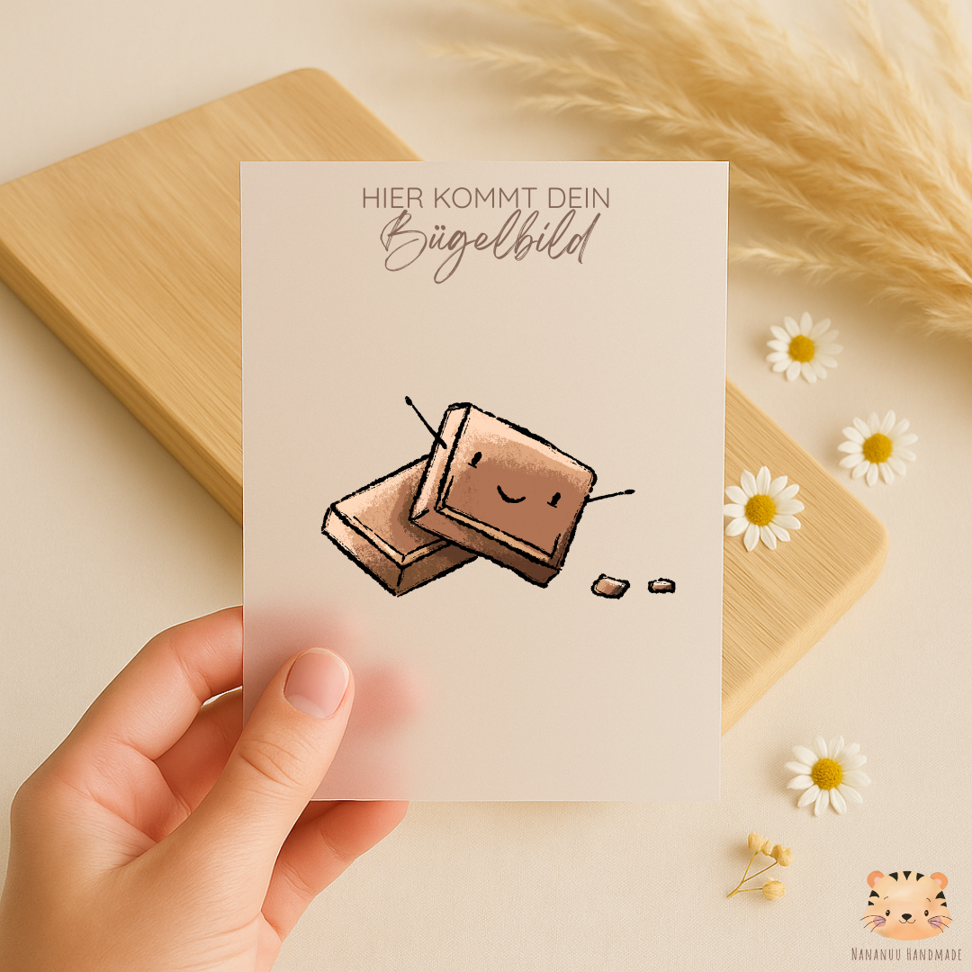 Bügelbild: Schokolade