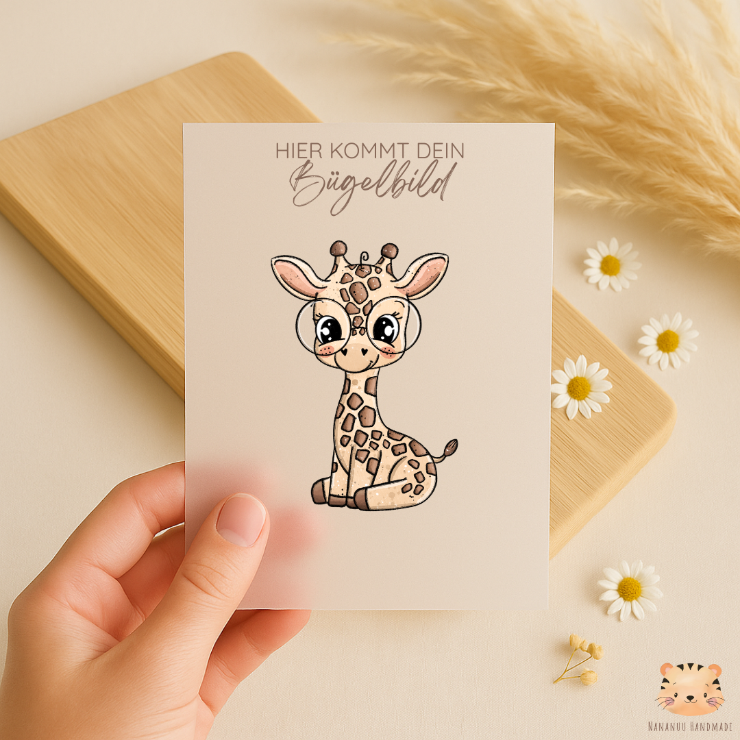 Vorbestellung: Bügelbild Giraffe Gina
