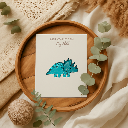 Bügelbild: Dino Scratch