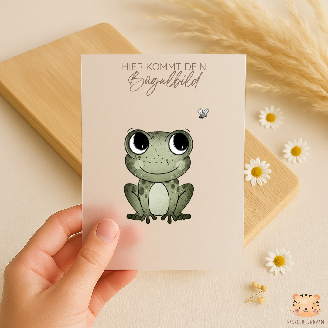 Bügelbild: Froschilein