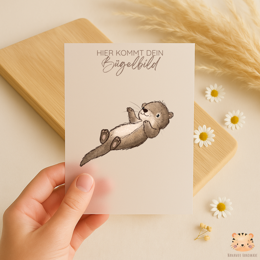 Vorbestellung: Bügelbild Otter