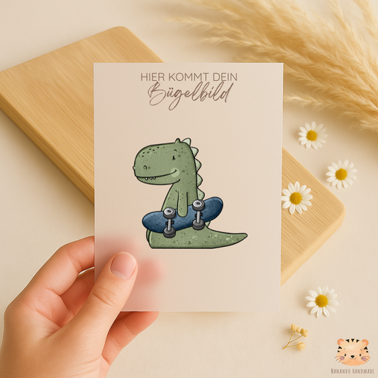 Bügelbild Skater Rex