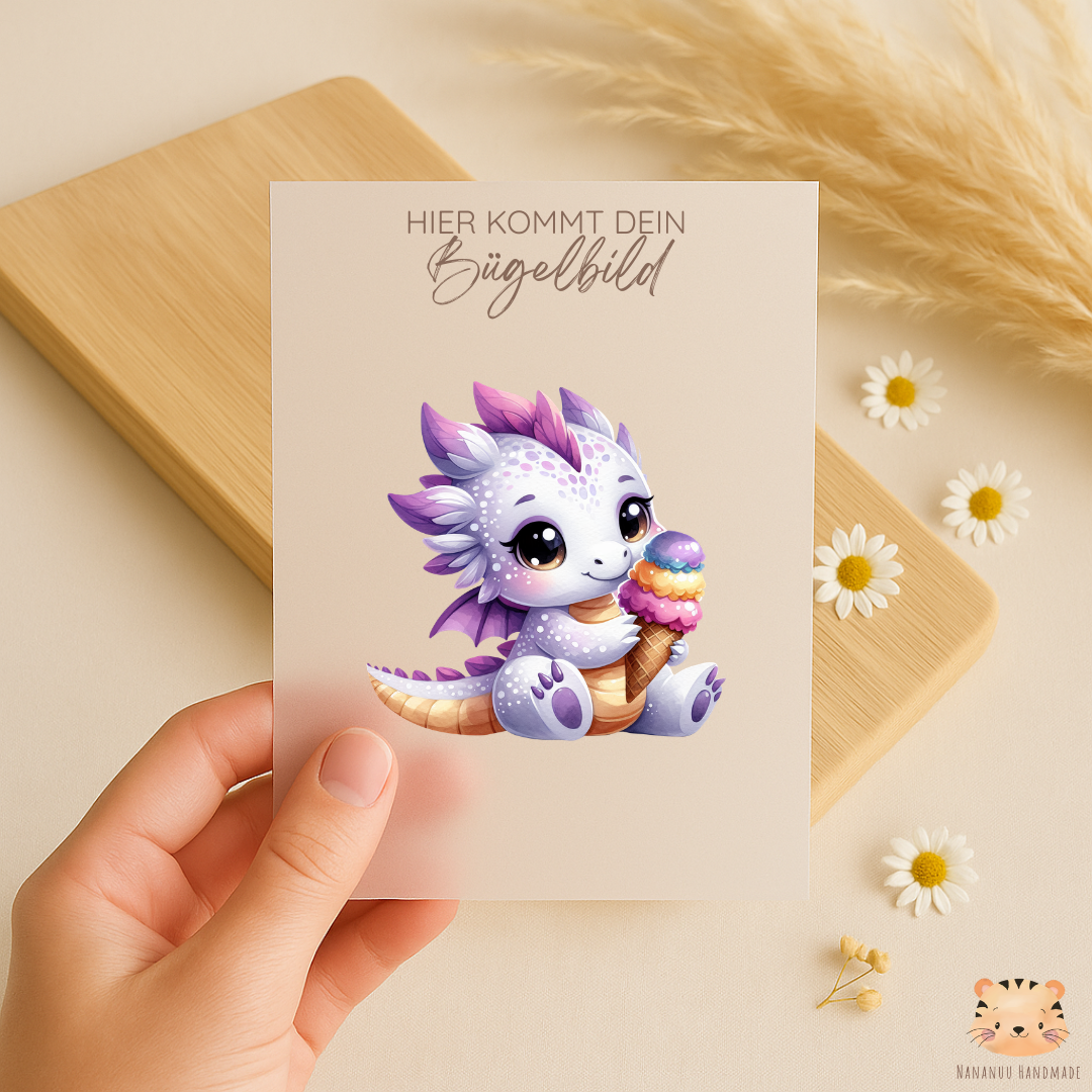Vorbestellung: Bügelbild Sweet Dragons