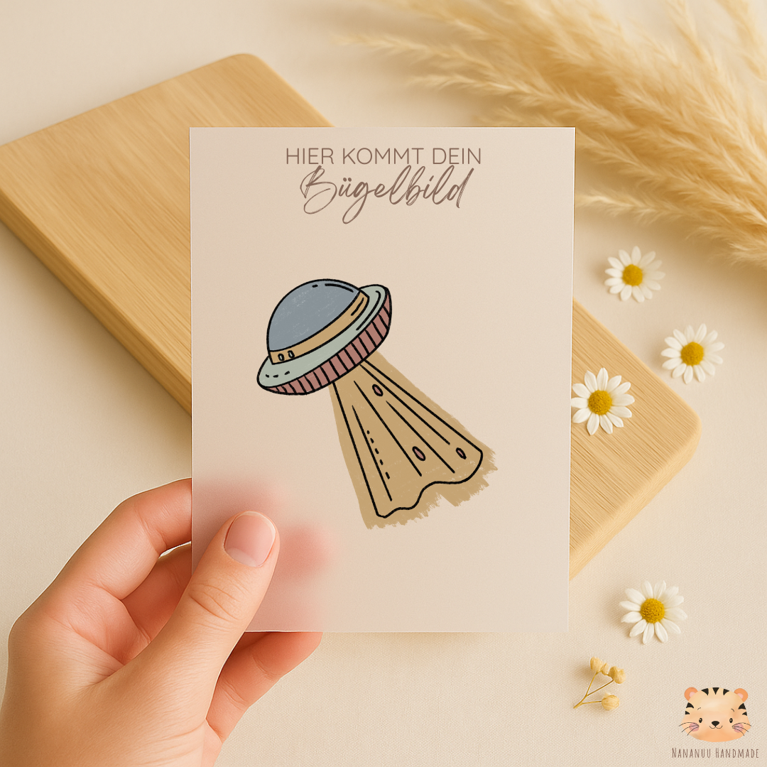 Vorbestellung: Bügelbild Space Time