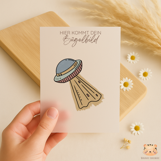 Vorbestellung: Bügelbild Space Time