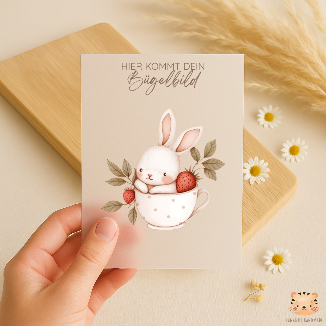 Vorbestellung: Bügelbild Strawberry Tea