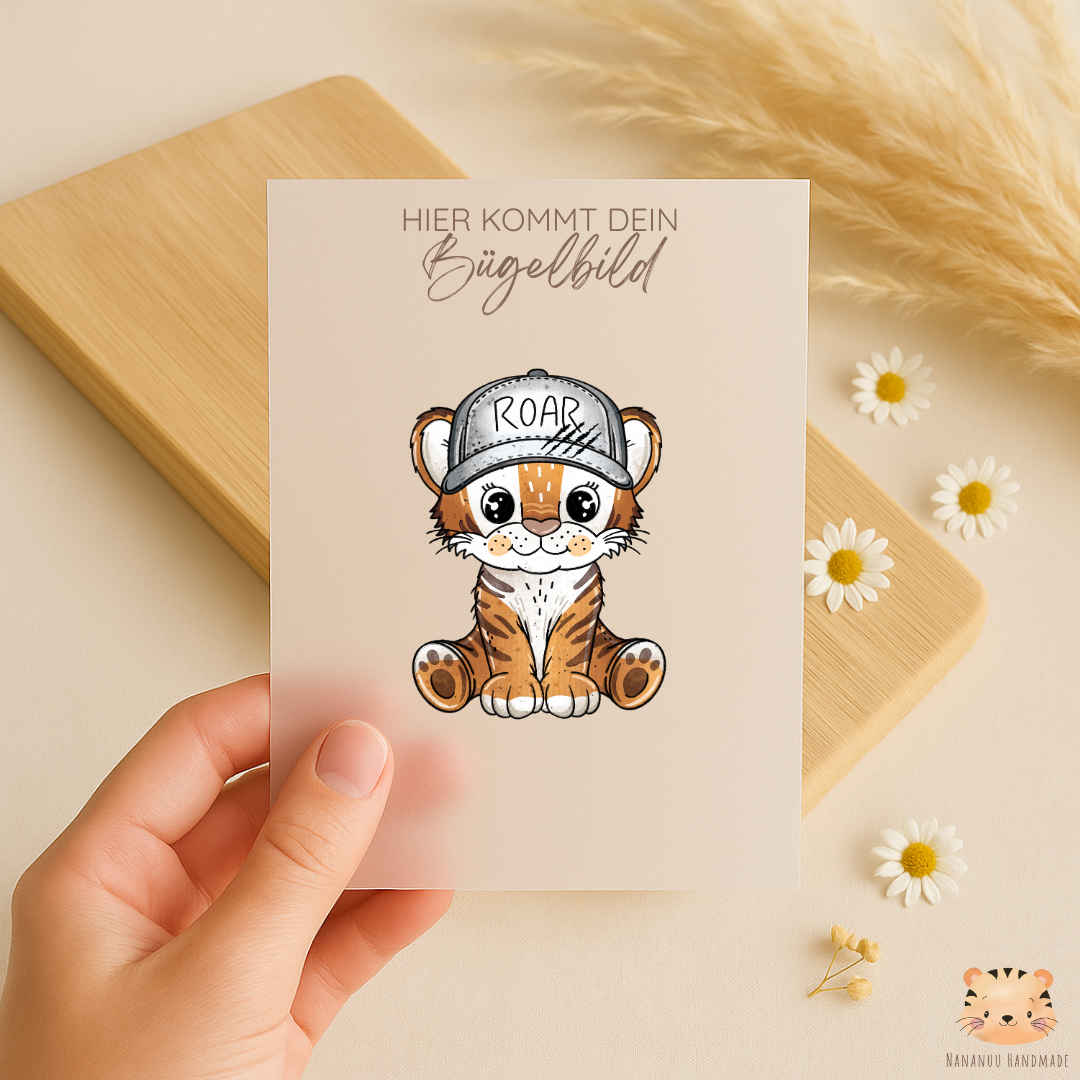 Bügelbild: Tigerchen