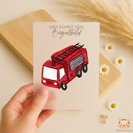 Bügelbild Feuerwehr Scatch