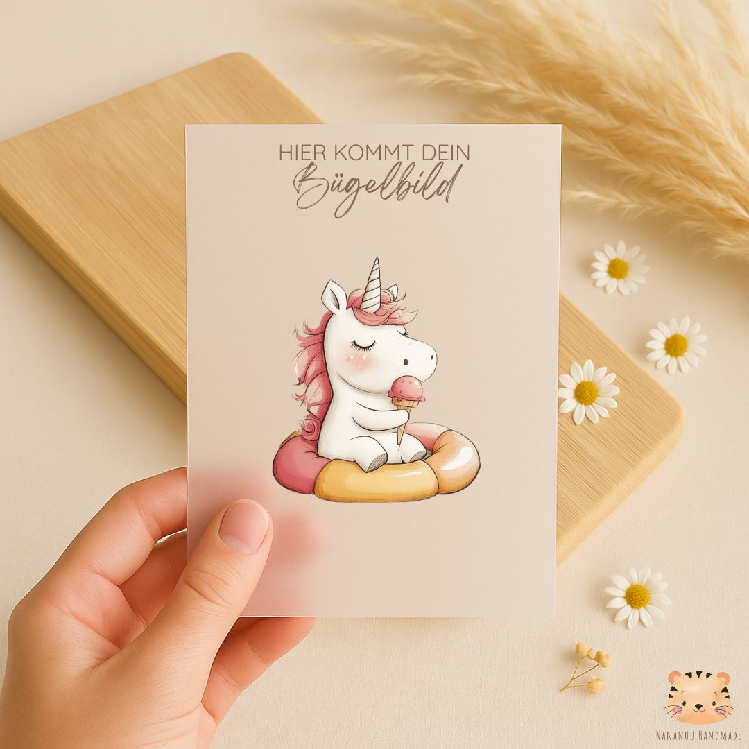 Bügelbild: Unicorn Summer