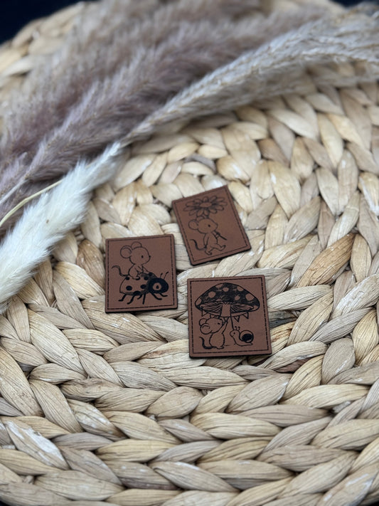 Kunstleder-Label Frühling in Maushausen