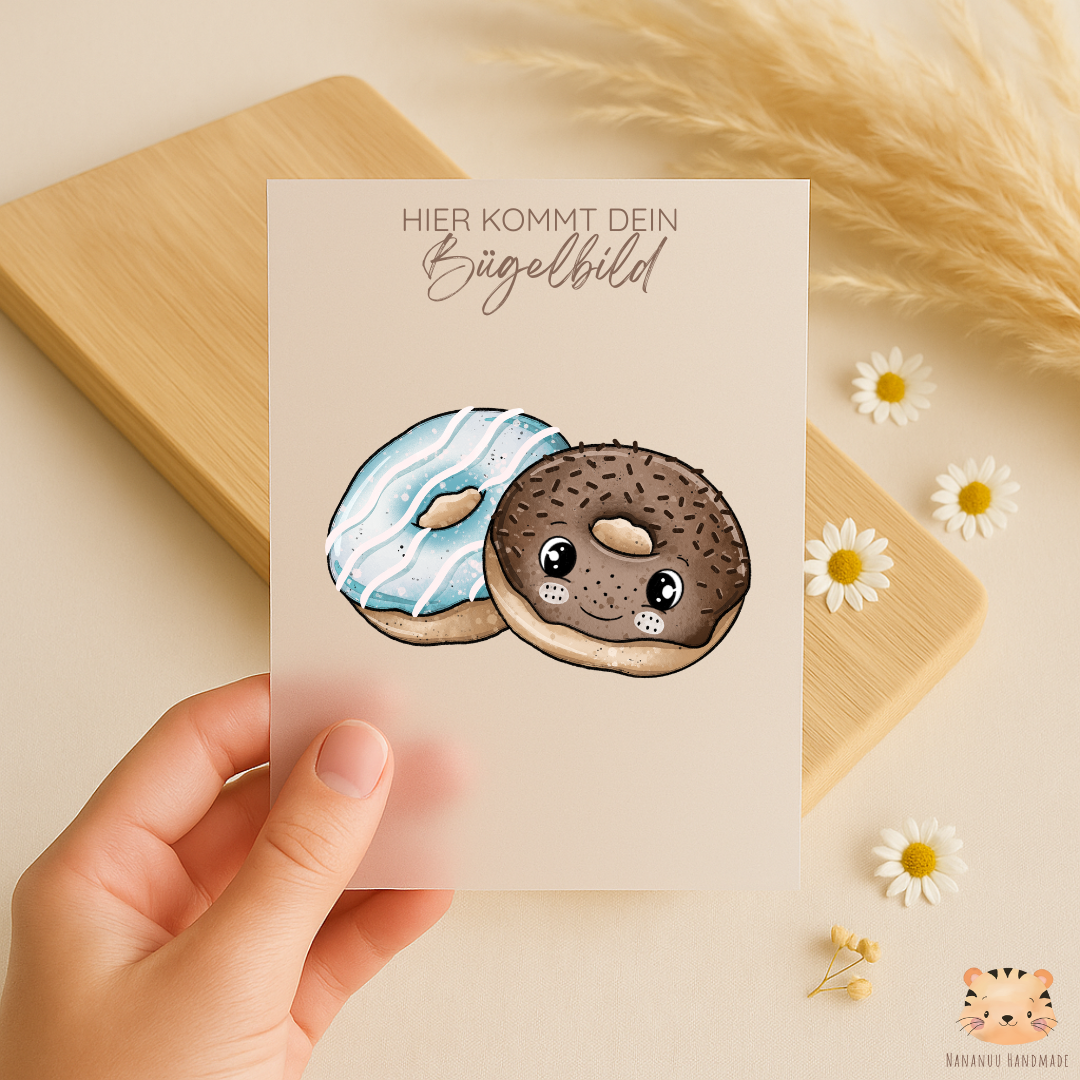 Bügelbild Donut Love