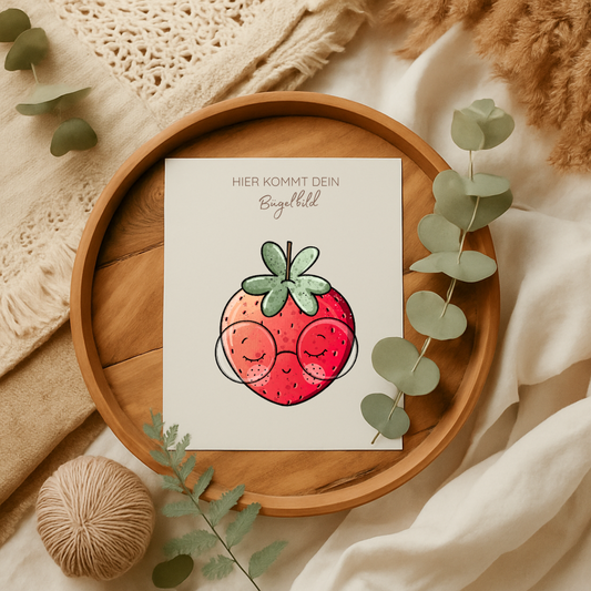 Bügelbild: Erdbeeren