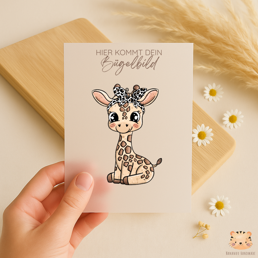 Vorbestellung: Bügelbild Giraffe Gina