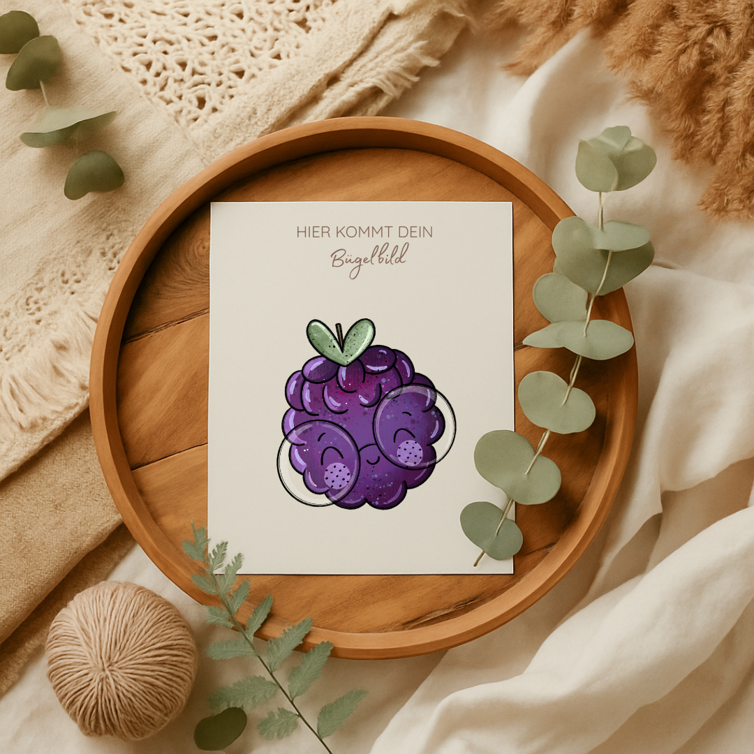 Bügelbild: Brombeerchen