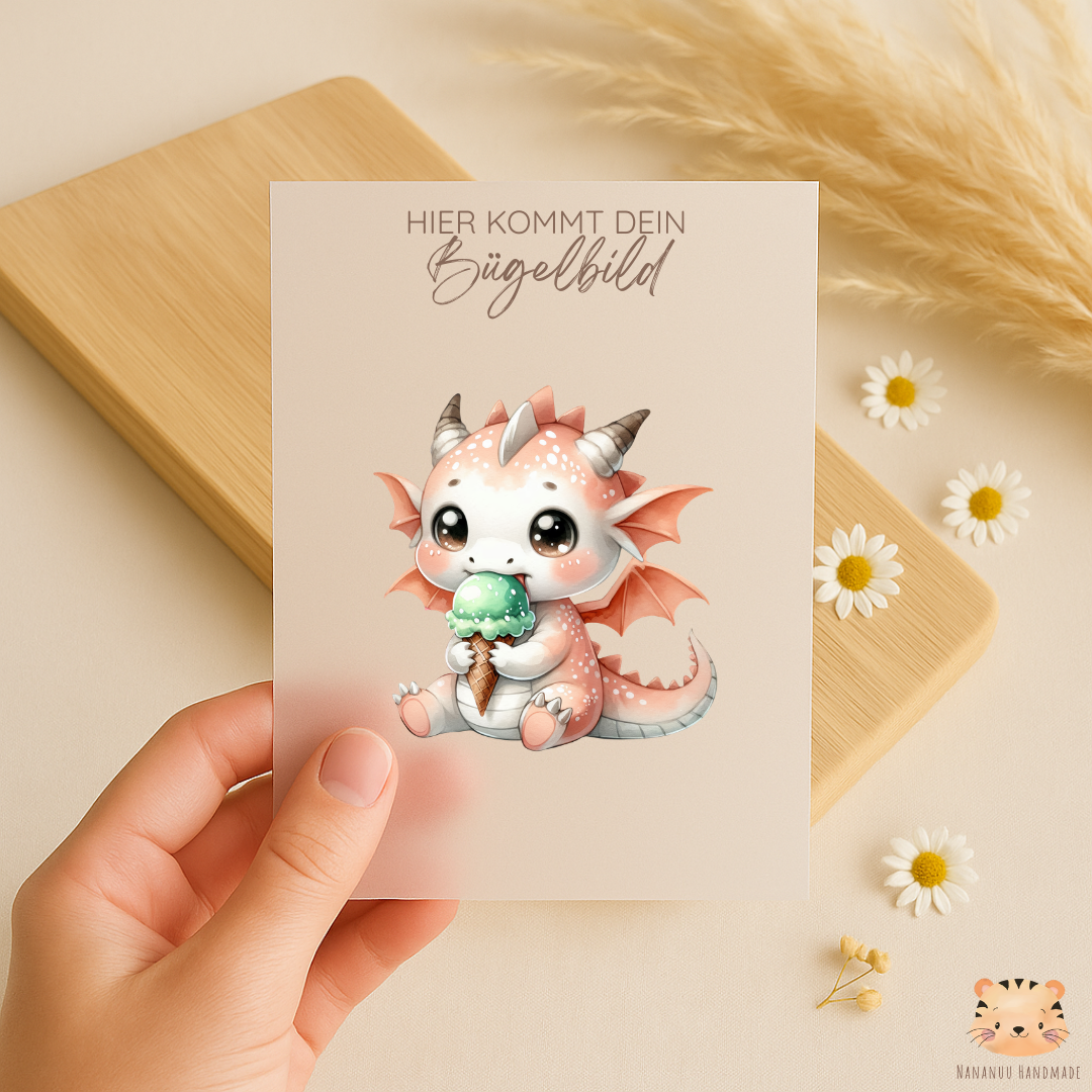 Vorbestellung: Bügelbild Sweet Dragons