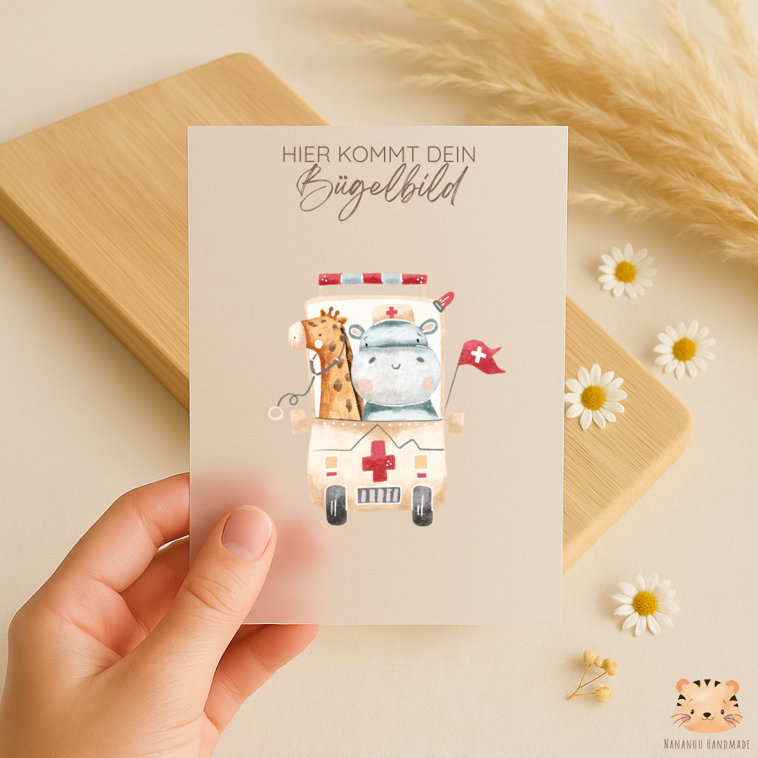 Bügelbild: Zur Rettung