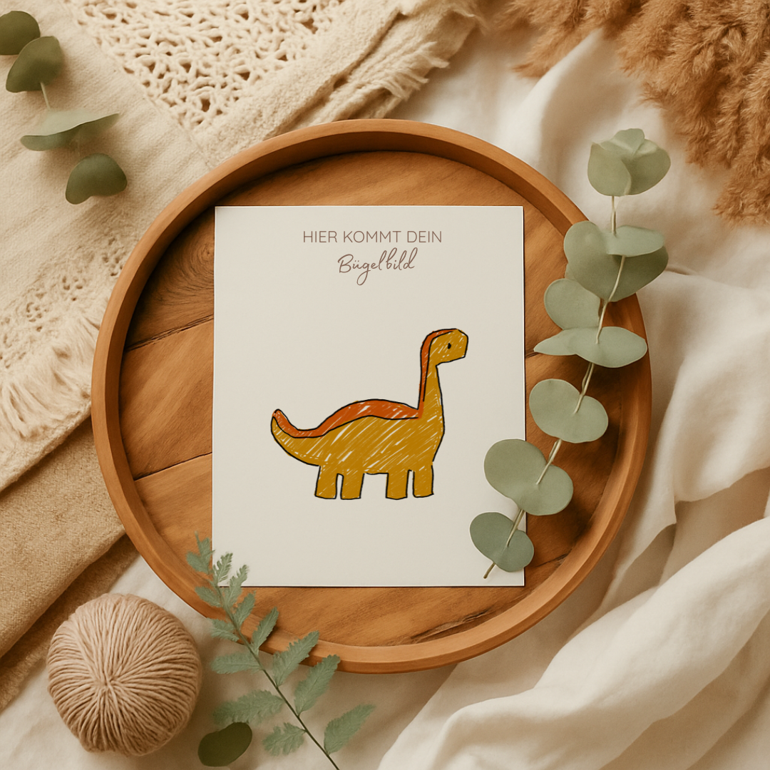 Bügelbild: Dino Scratch