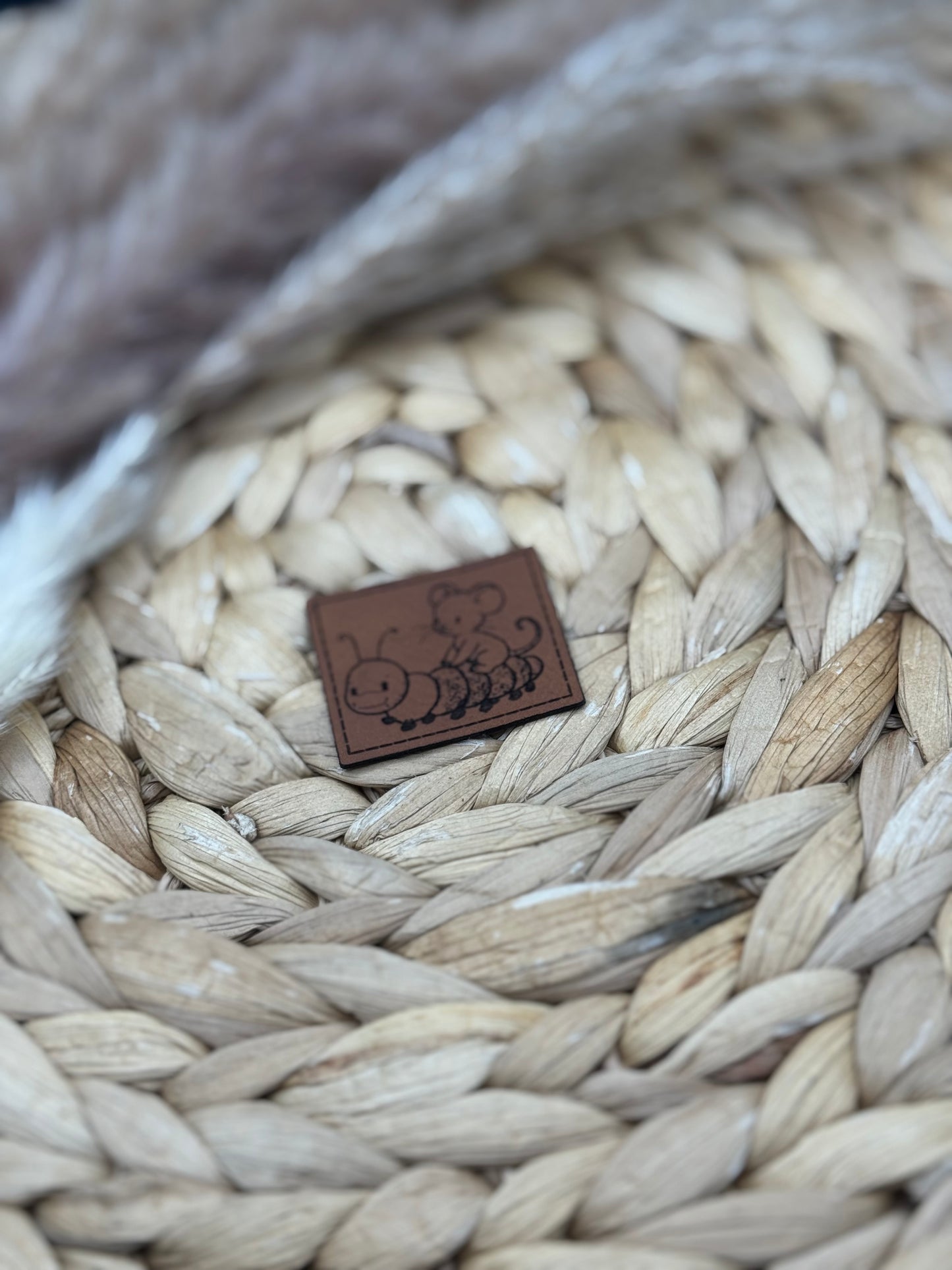 Kunstleder-Label Gartenmäuse