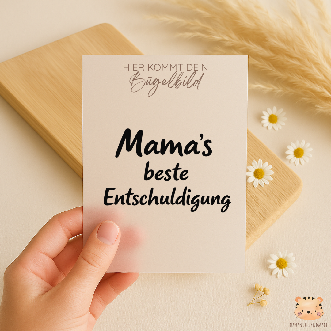 Vorbestellung: Bügelbild Schriftzüge