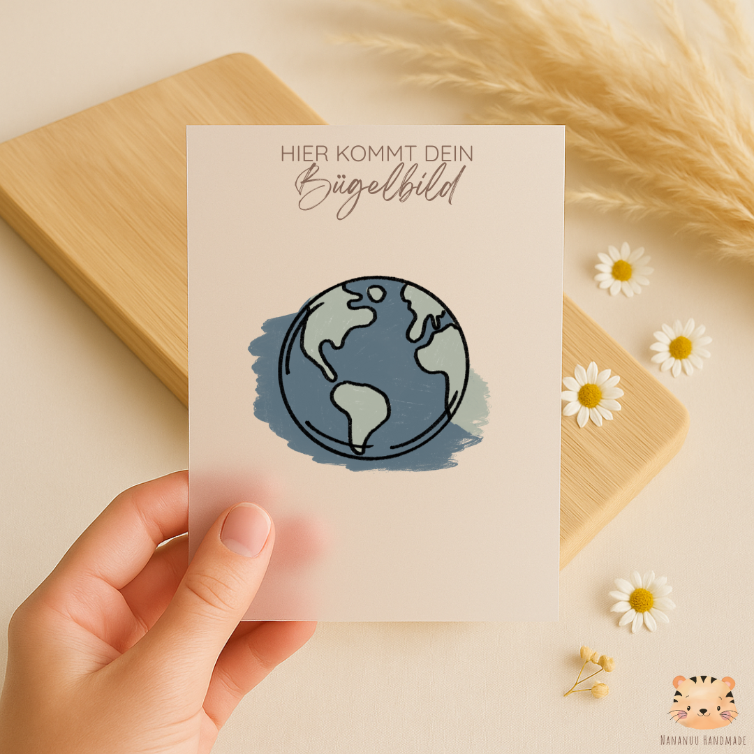 Vorbestellung: Bügelbild Space Time