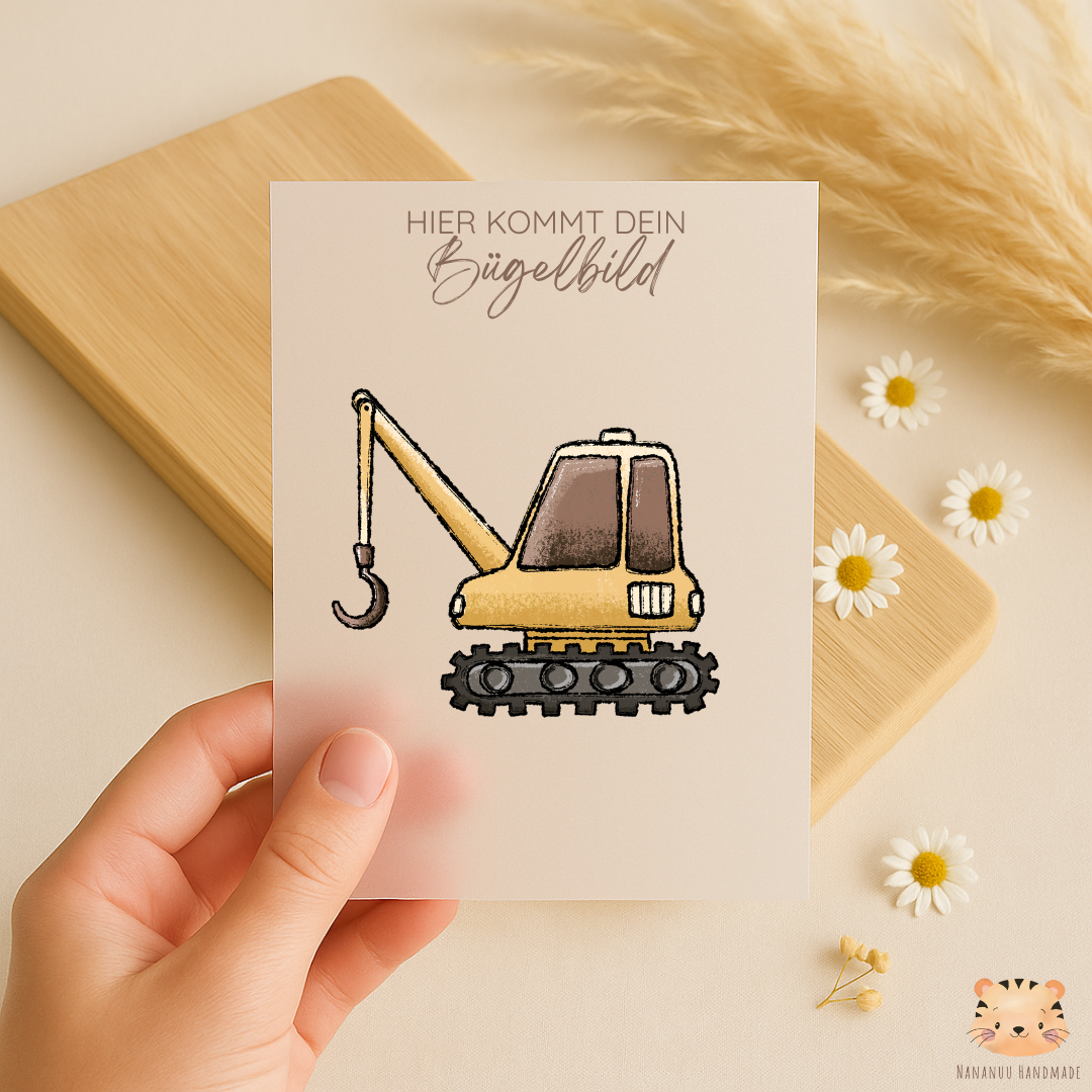 Bügelbild: Baustellenleitung