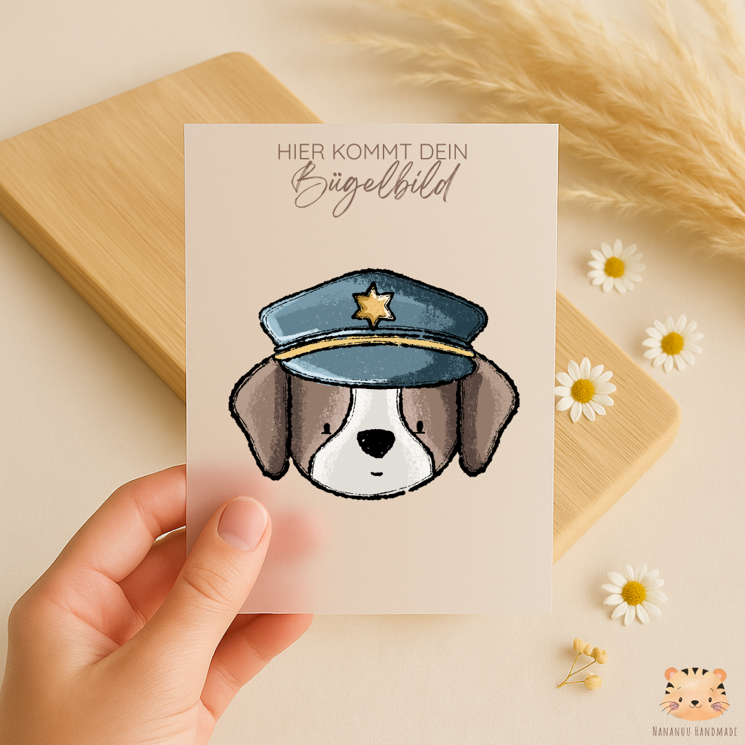 Bügelbild Police Time