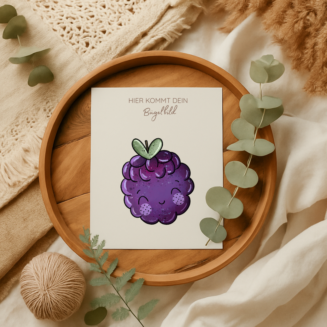 Bügelbild: Brombeerchen
