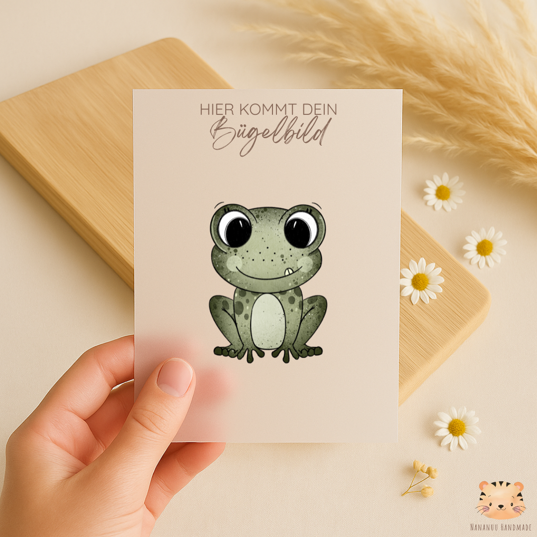Bügelbild: Froschilein