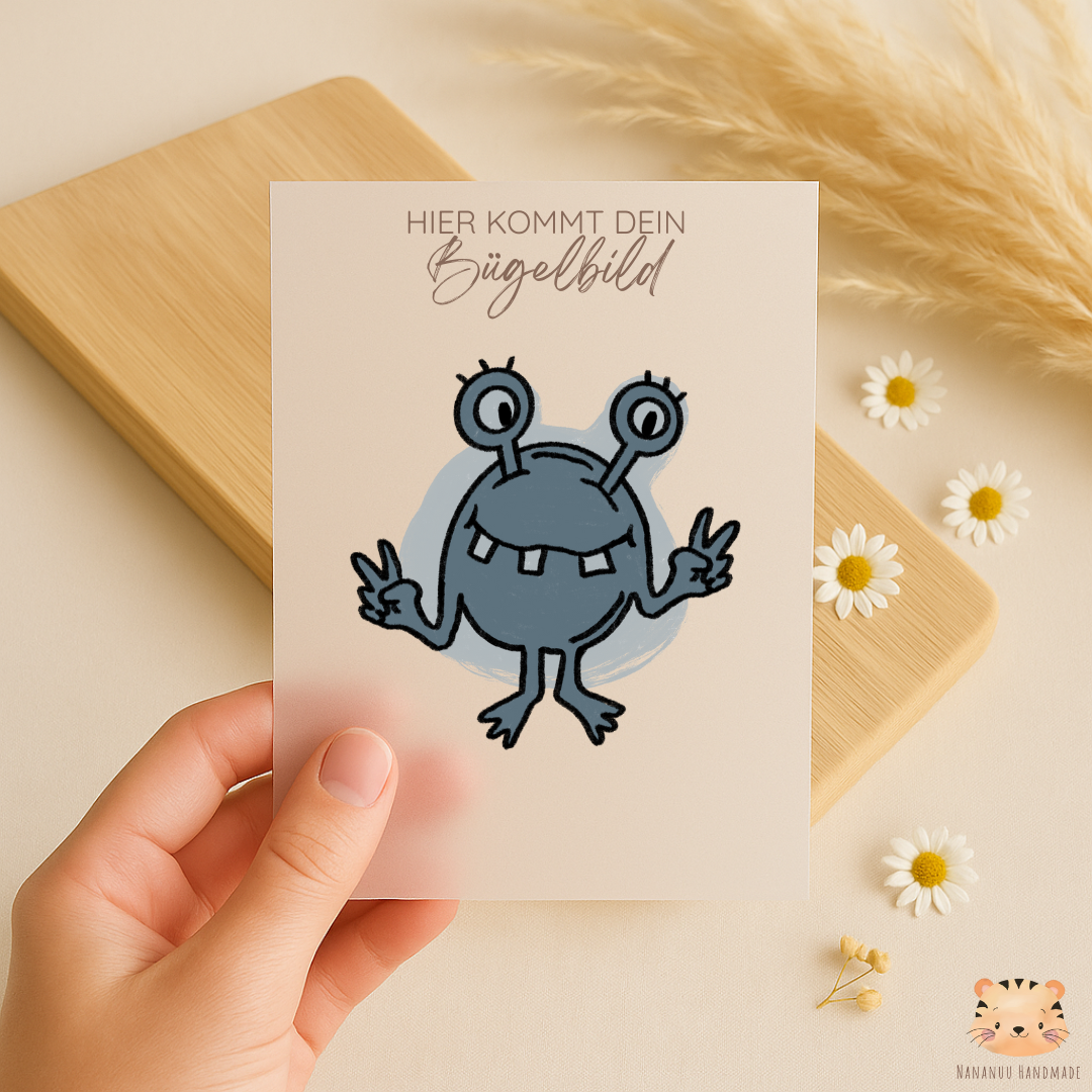 Vorbestellung: Bügelbild Space Time