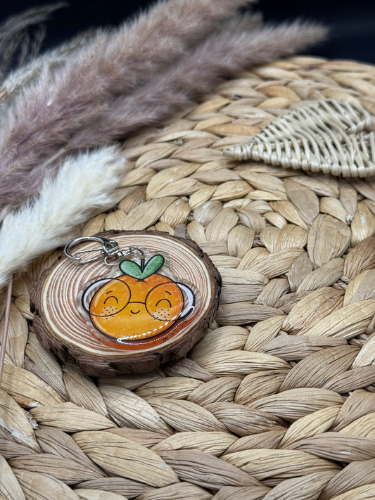Schlüsselanhänger Orange 5cm