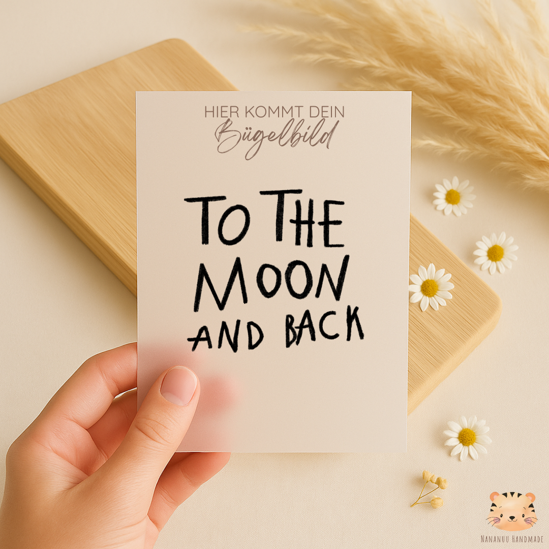 Vorbestellung: Bügelbild Space Time