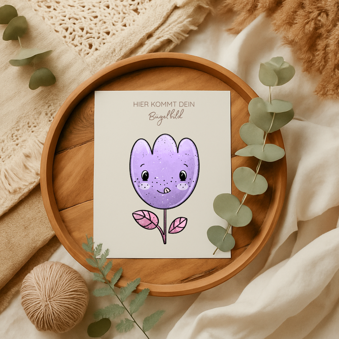 Bügelbild: Flowerbabys