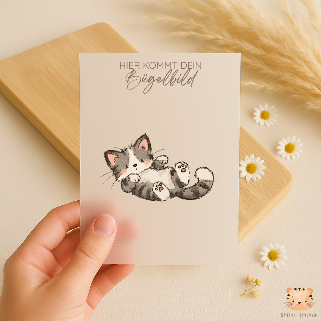 Vorbestellung: Bügelbild Catlover