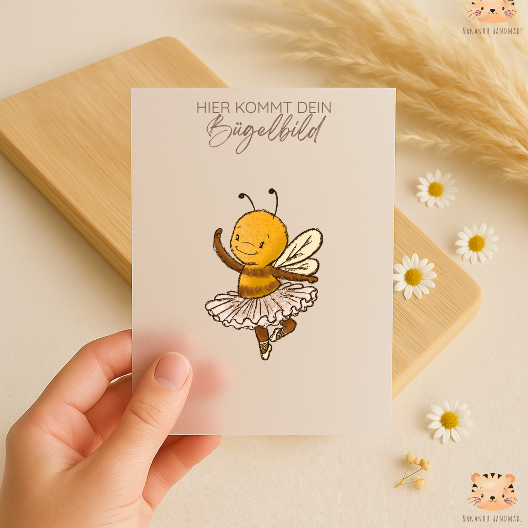 Vorbestellung: Bügelbild Bienenbalett