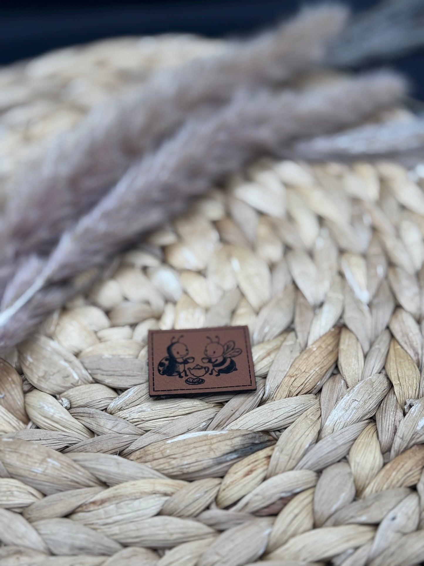 Kunstleder-Label Marienkäferdorf