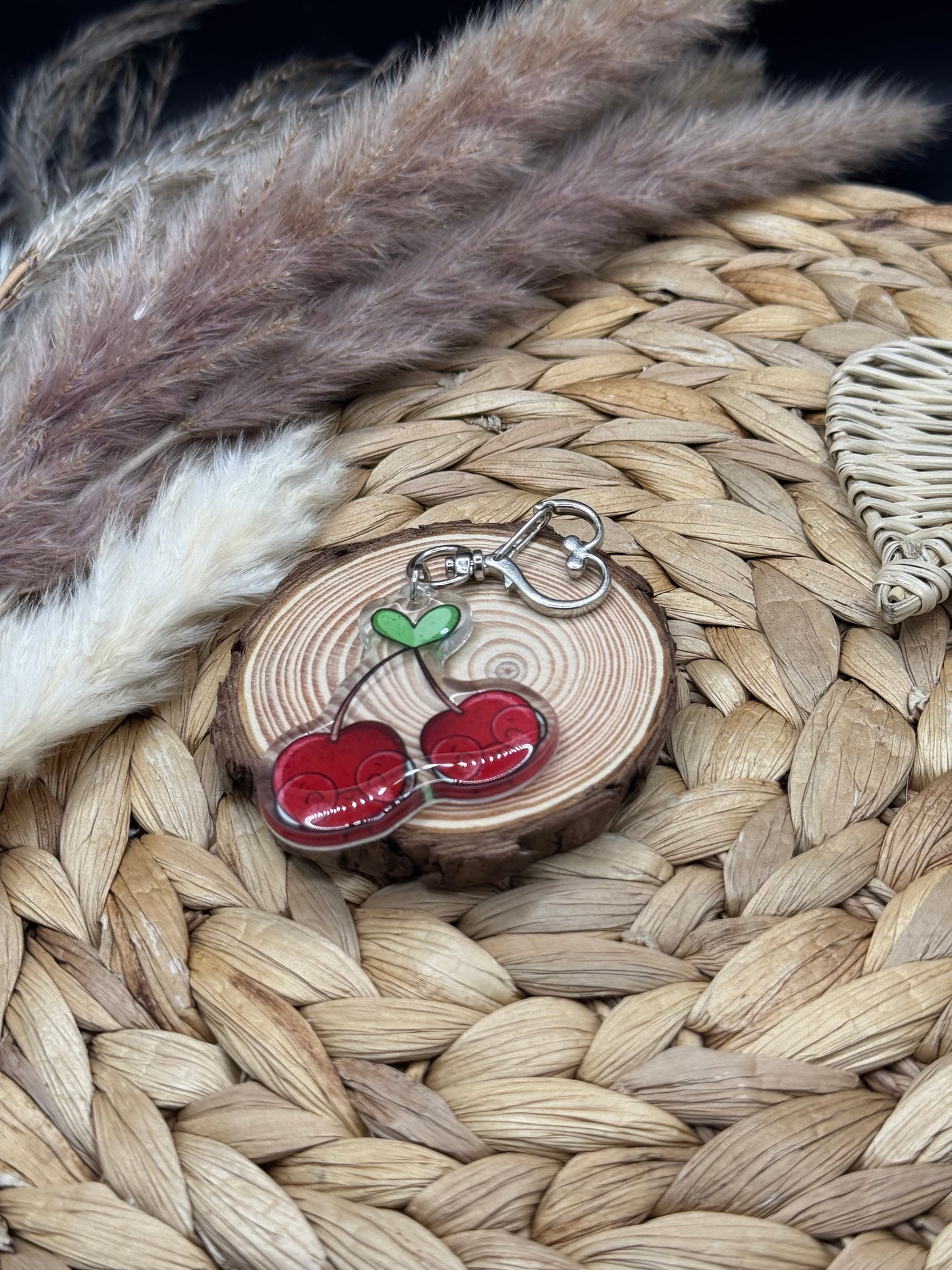 Schlüsselanhänger Kirsche 5cm