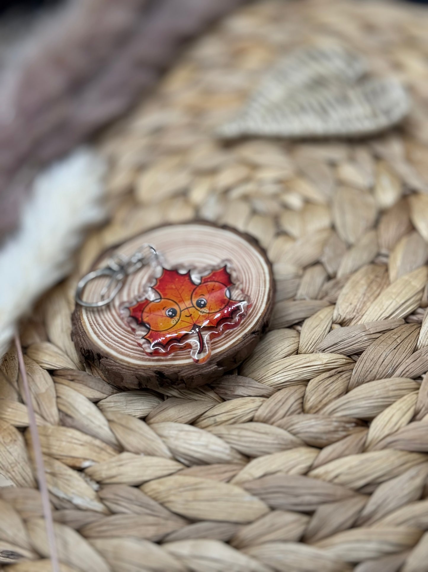 Schlüsselanhänger Blätterzeit 5cm