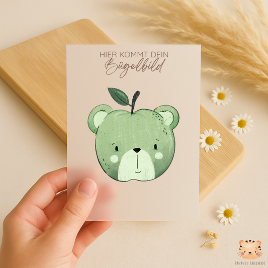 Vorbestellung: Bügelbild Apfelteddy