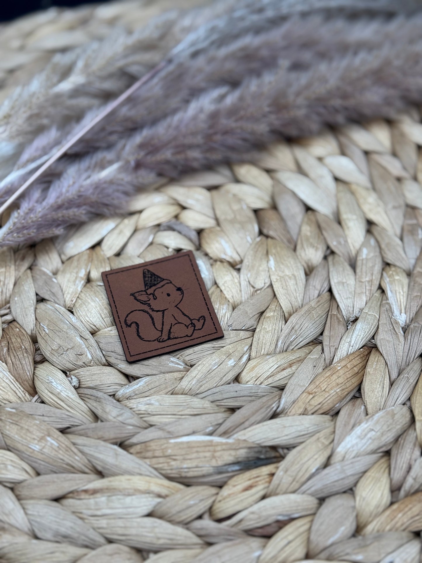 Kunstleder-Label Eishörnchen