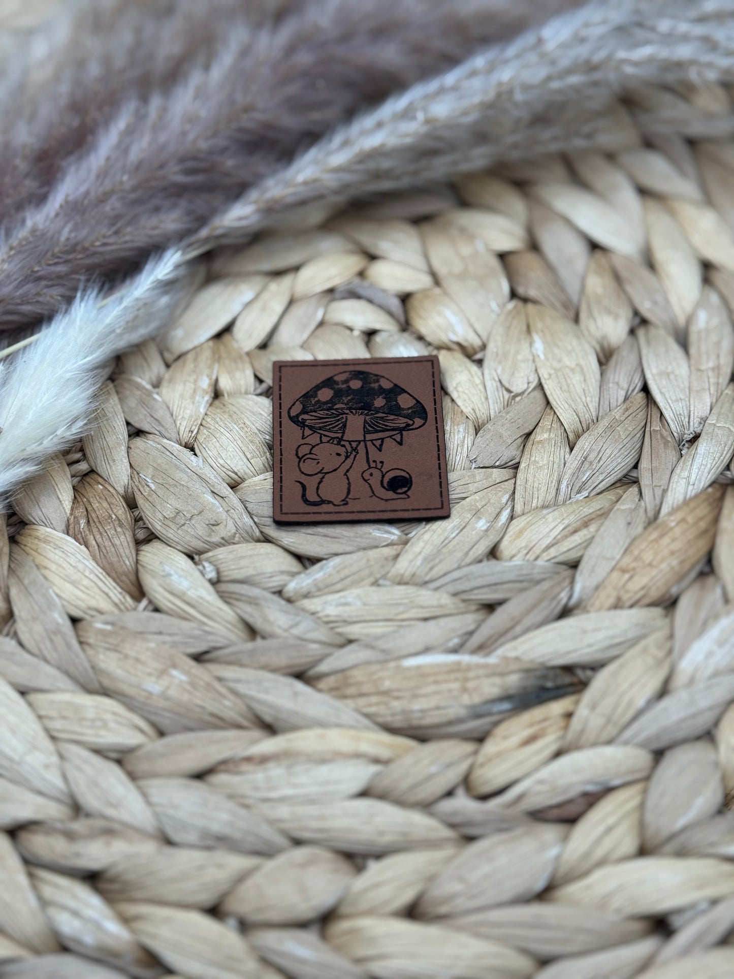 Kunstleder-Label Frühling in Maushausen