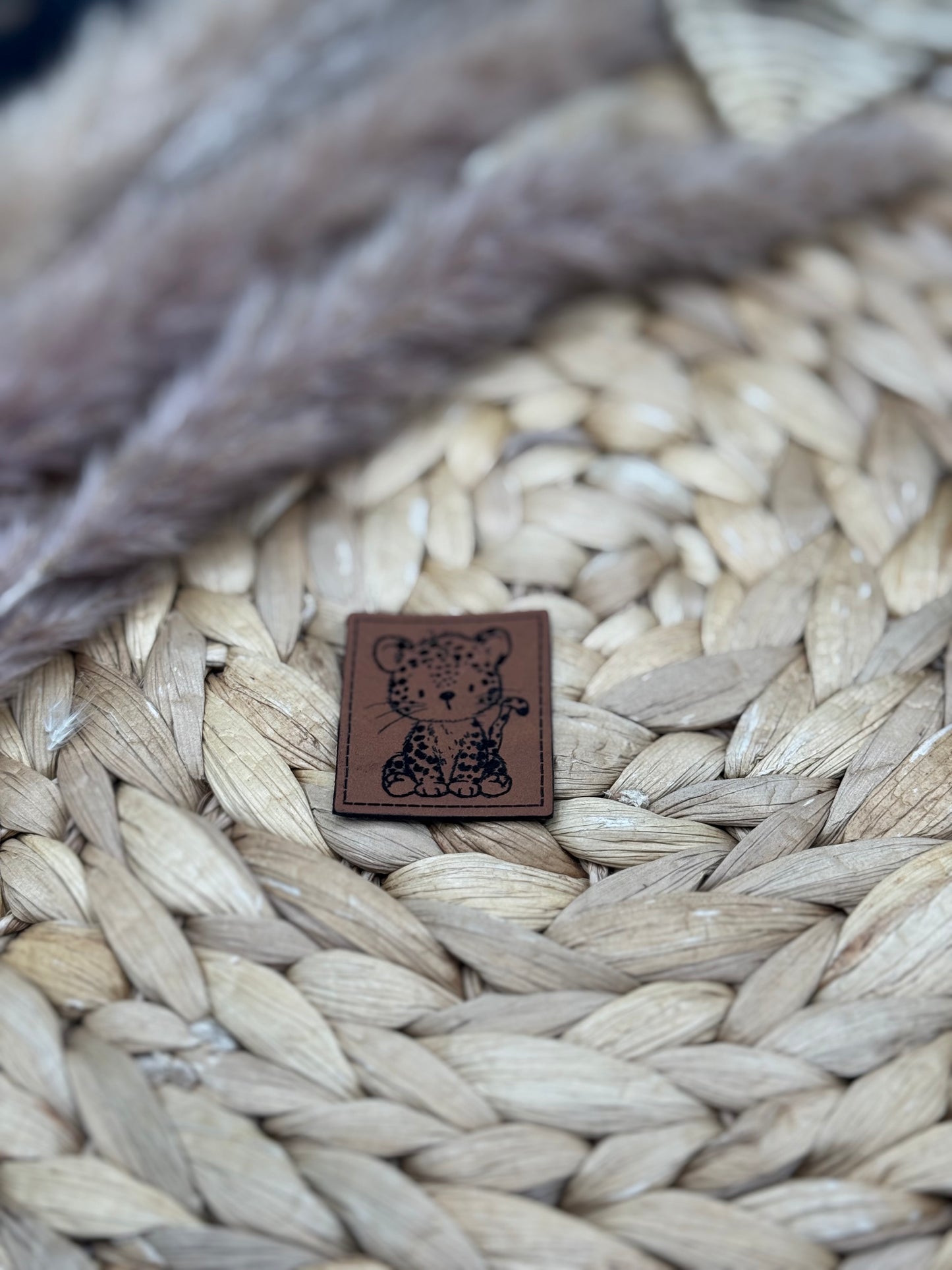 Kunstleder-Label Schnuffel Leo