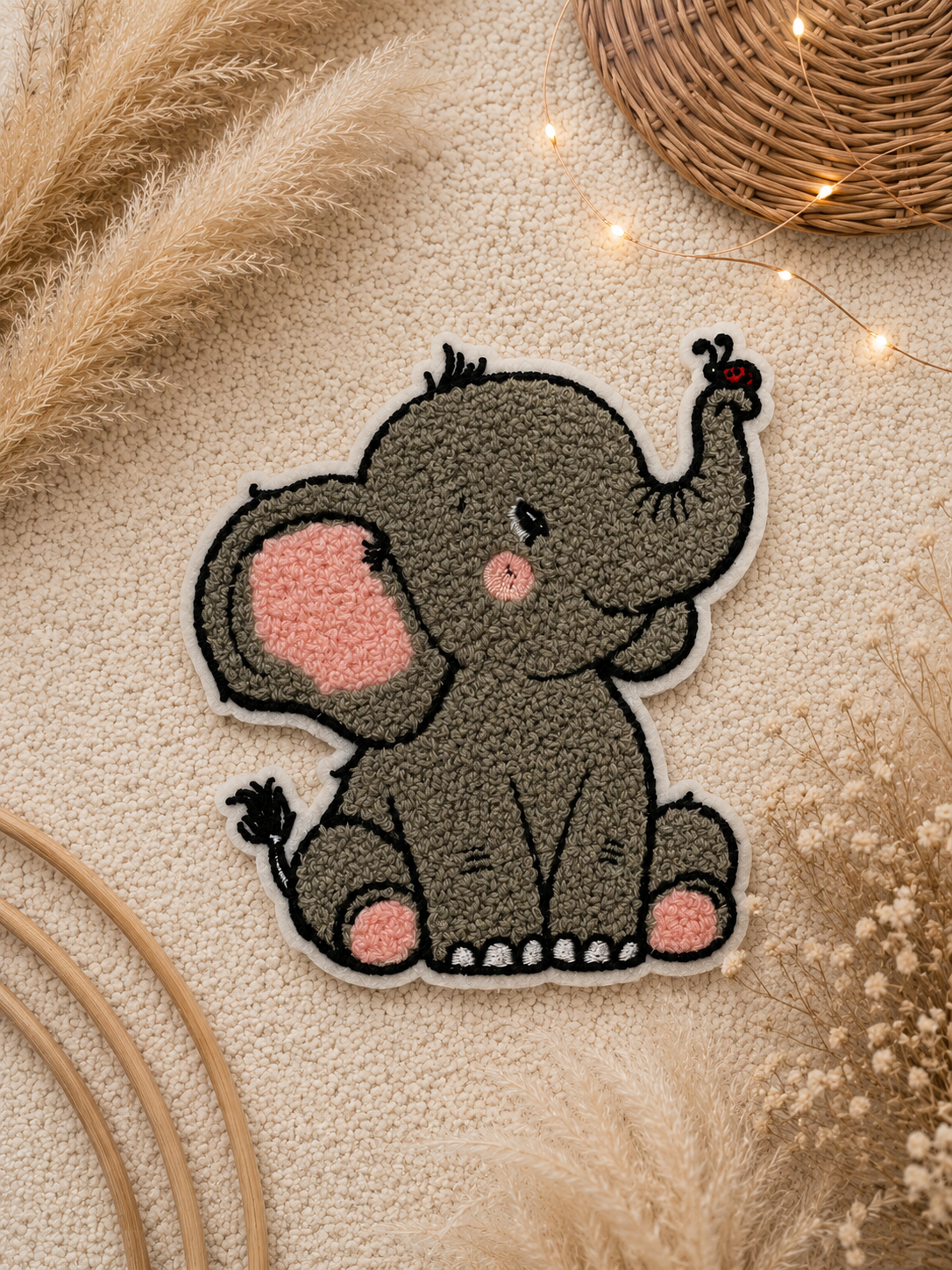 Coming Soon: Chenille Patch Knuddelelefant