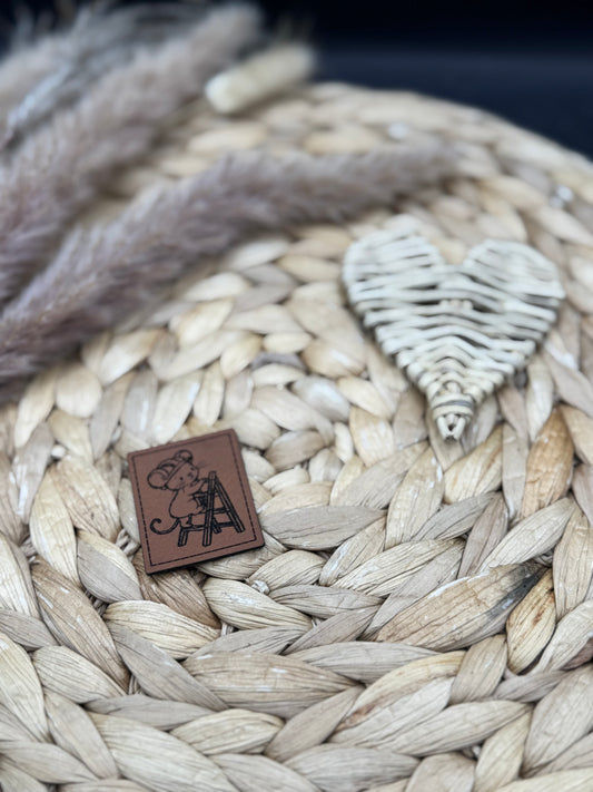 Kunstleder-Label Baustellenmäuse